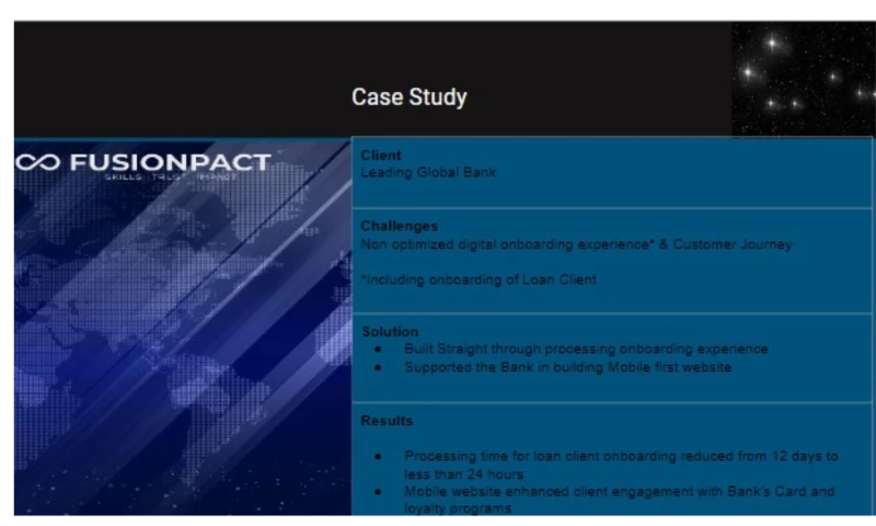 Fusionpact Technologies - Digital Onboarding - Improved Customer Experience