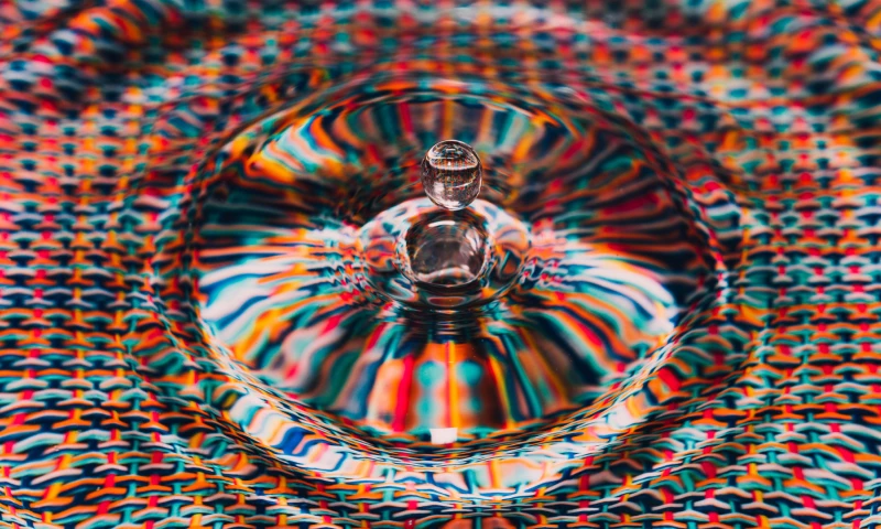 ISS Art - An algorithm to countfalling drops