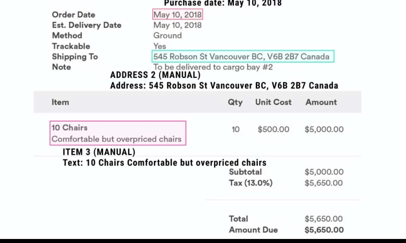 OCR of financial documents