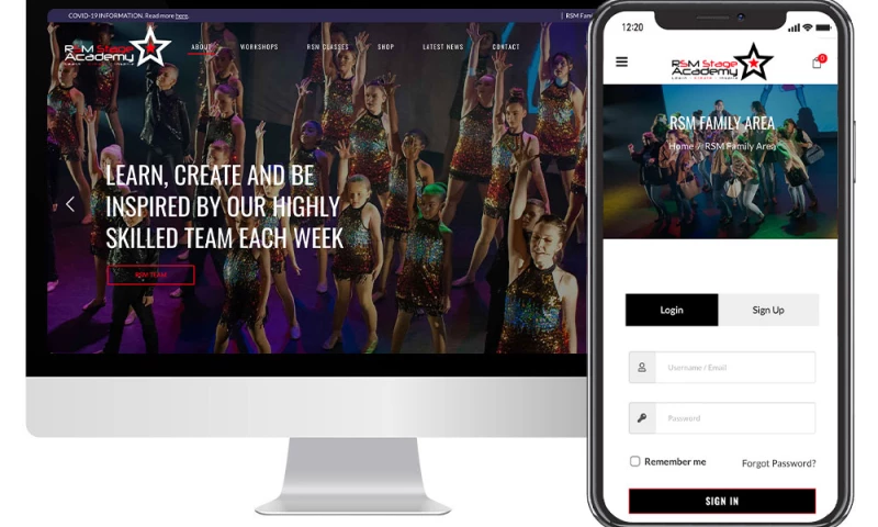INNOVIO Web Consulting - E-commerce Website with secure client portal for RSM