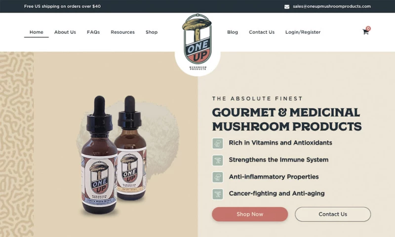 KangoMedia - One Up Mushroom Products