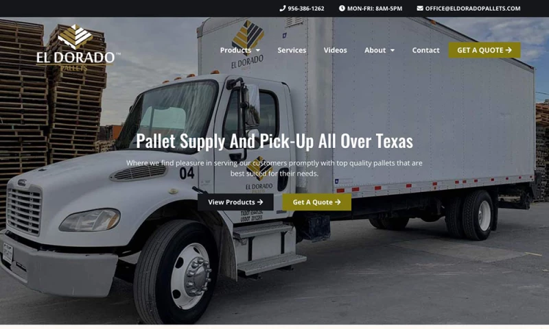 El Dorado Pallets Web Design