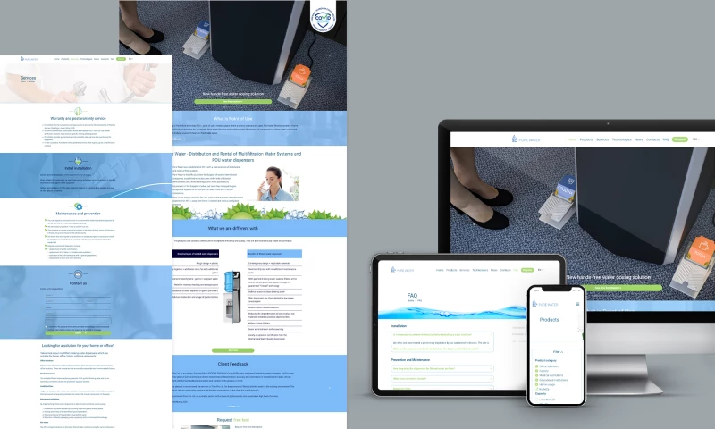 Pure Water - product website