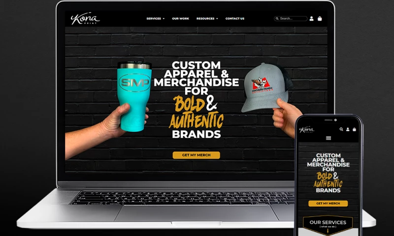 PixelDrip - Custom Apparel & Merchandise Website & Branding