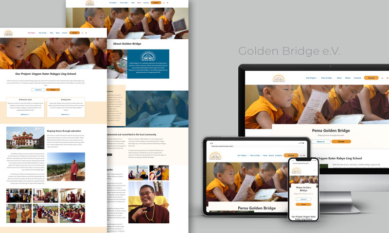 It St Technology - Golden Bridge e.V. - Website design and development