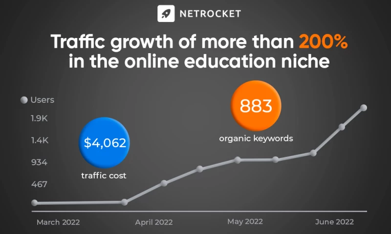 Netrocket - Traffic growth of more than 200%