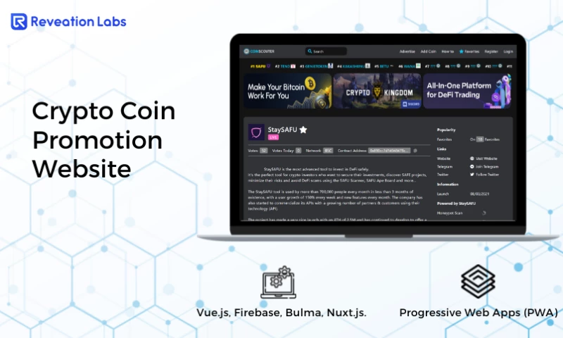 Crypto Coin Promotion Website