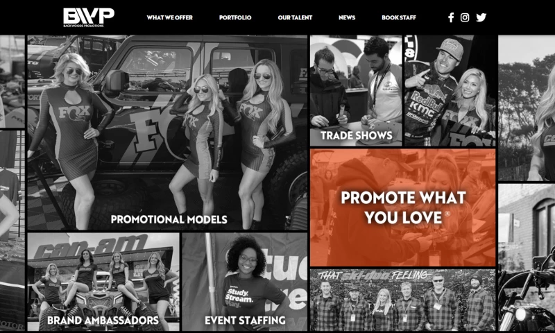 Tenpine Web Development - Backwoods Promotions