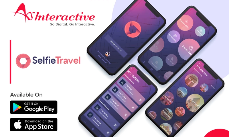 AKS Interactive Solutions Pvt. Ltd. - Selfie Travel - Travel, take selfie and win free gifts and coupons
