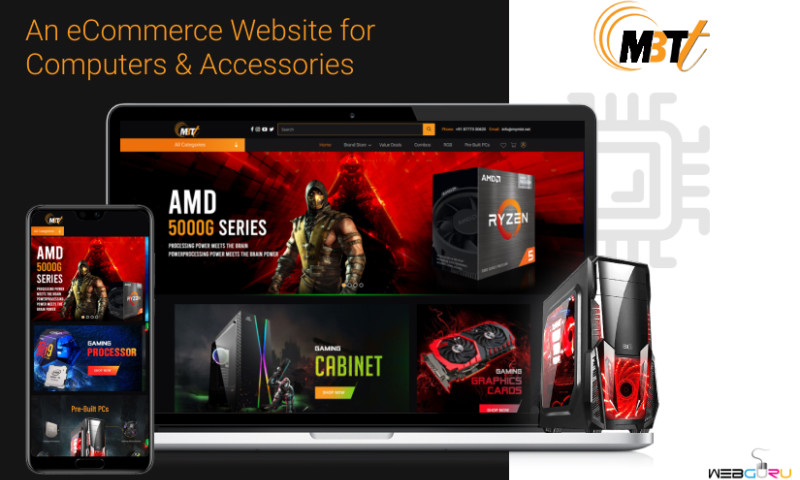 WebGuru Infosystems - An eCommerce Website for Computers & Accessories