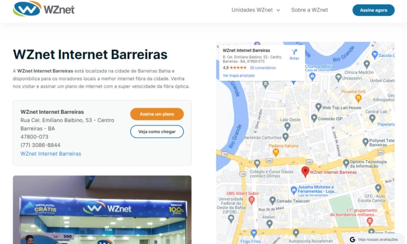 WEBK SEO - WZnet ISP Website + Local SEO