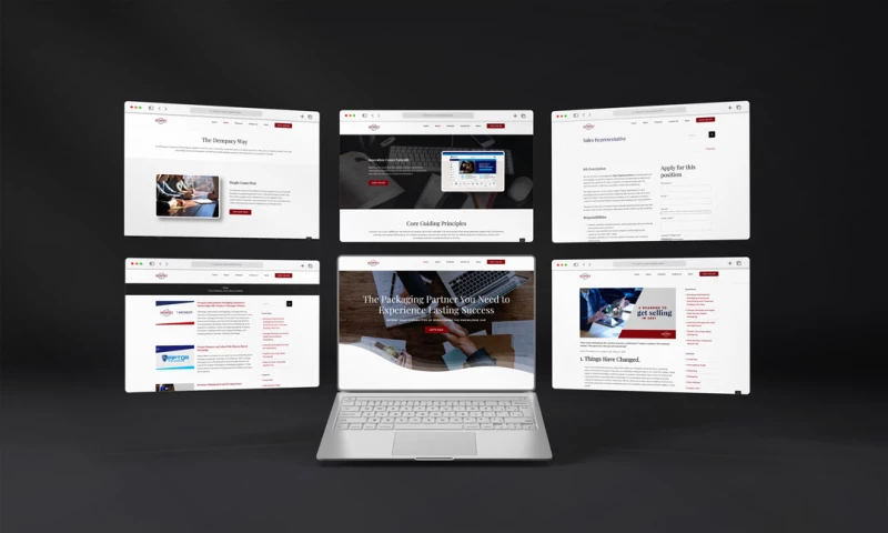 KC Media - Dempsey International Packaging Web Design