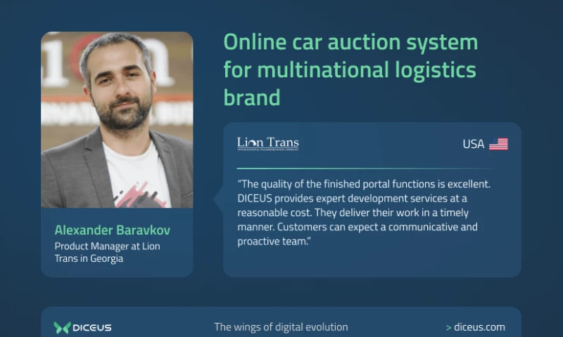 DICEUS - Online Car Auction System for Logistics Brand
