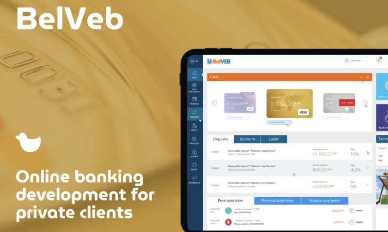 Development of Internet banking