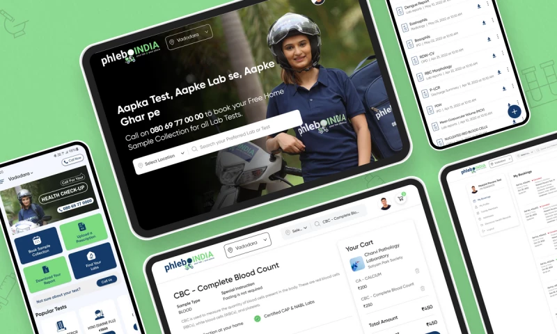 Pavans Group - Lab Aggregator Website and Mobile App Development
