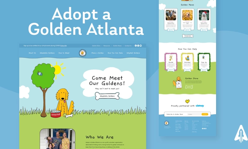 Double Up Digital - Adopt A Golden Atlanta Website Design & Development