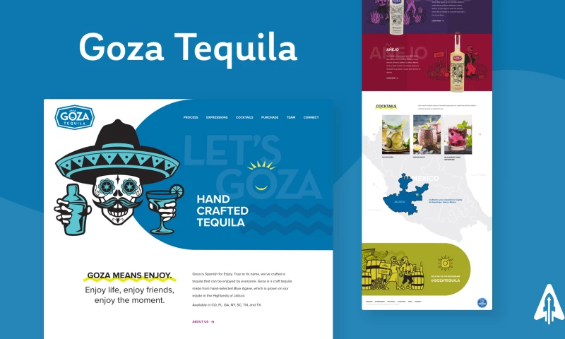 Double Up Digital - Goza Tequila Website Design & Development