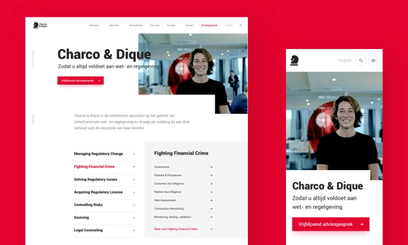 A custom WordPress website for Charco & Dique