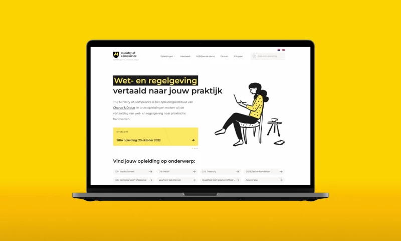 A custom WordPress educational website for The Ministry of Compliance