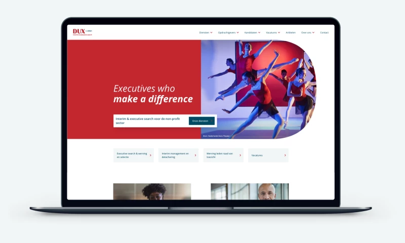 Upside - A custom WordPress website for Dux