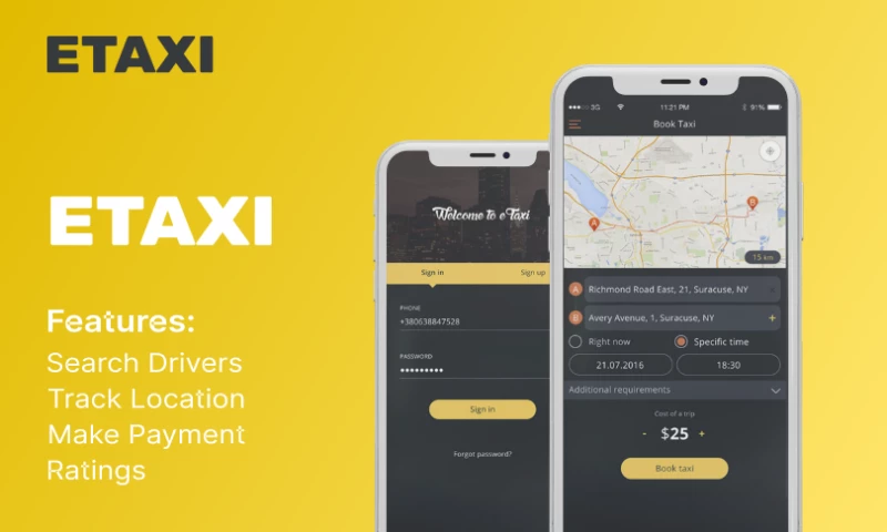 Indi IT Solutions - Taxi Booking Application