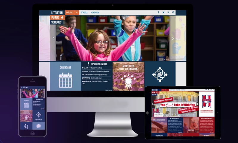 School District built on a Drupal platform with customizable sites & centralized backend