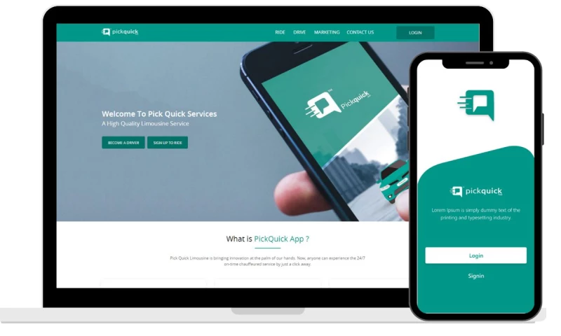 Pick Quick Android and iOS App Development