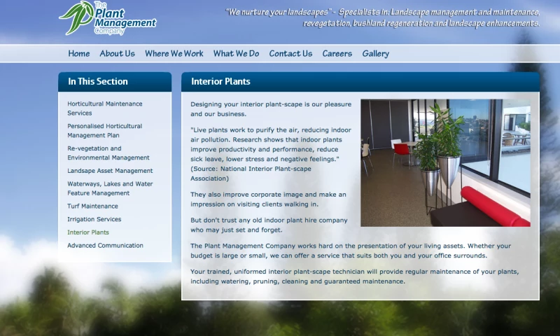 Plant Management website