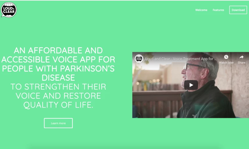 W3 Affinity - Parkinson's Mobile App Website Design