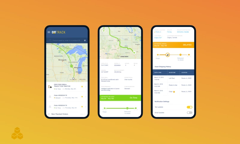 Reducing $2B of slack in outbound supply chain for Caterpillar