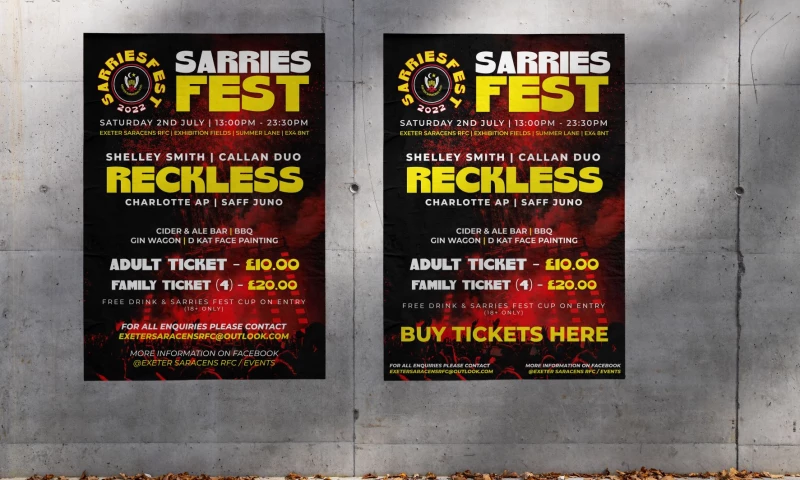 Joshua Woodward - Branding Package for SarriesFest 2022