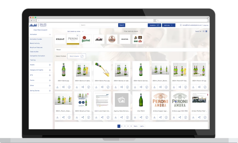 Formulate Digital - Asahi Sales Toolkit