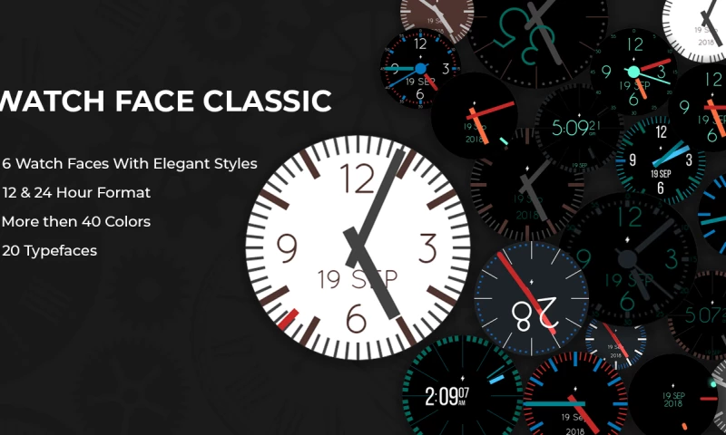 Watchfaces Classic for Android Wear Smart Watches App