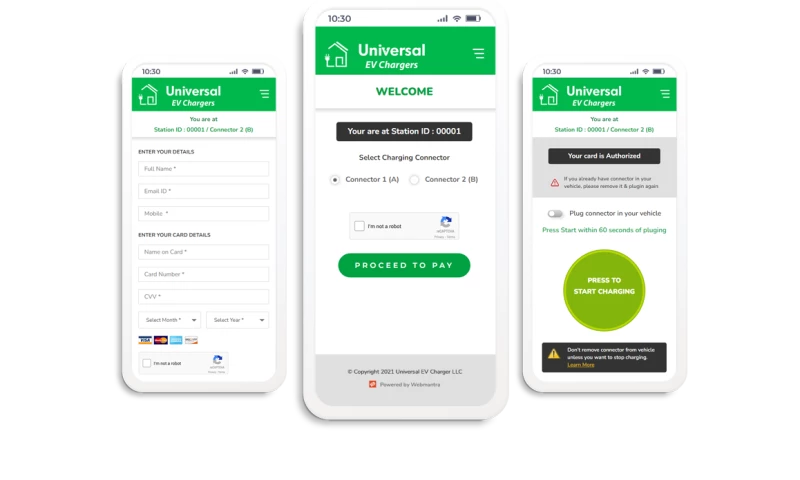 Webmantra Creations - Web App Development for EV Charging Firm