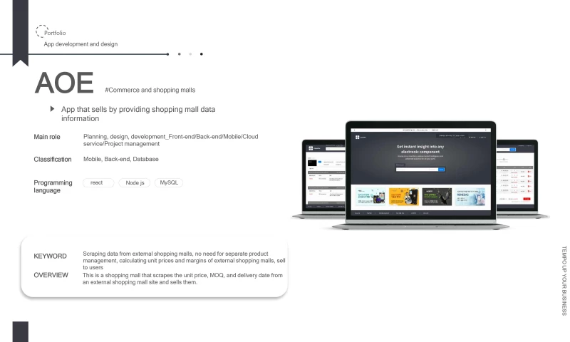 Uptempo Vietnam - AOE: Commerce and shopping malls of data information