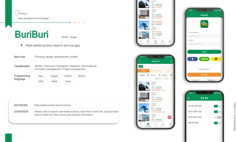 Uptempo Vietnam - BuriBuri - Real Estate Auction Search Service App