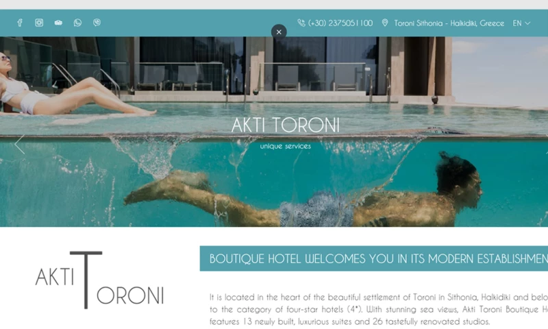 Web Dynamic - Akti Toroni Boutique Hotel