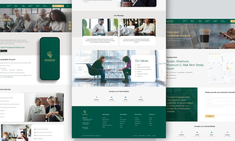 The Design Firm - Saudi Sudanese Bank Website Design And Development
