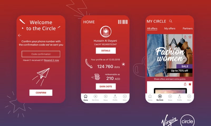 Virgin Megastore Loyalty App : Circle