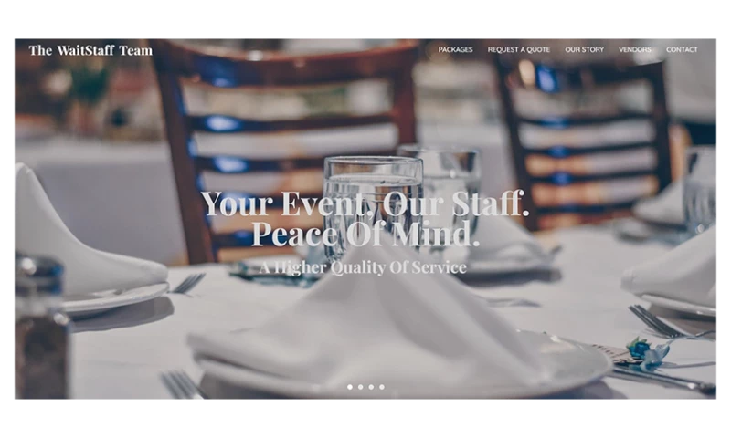 The Portland Company - Website Development for The Waitstaff Team
