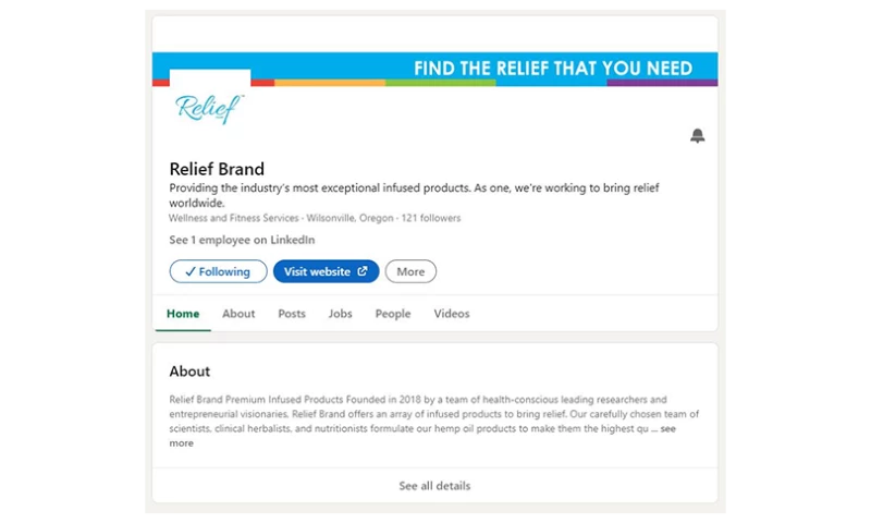 Digital Marketing Strategy and Website Development for Relief Brand