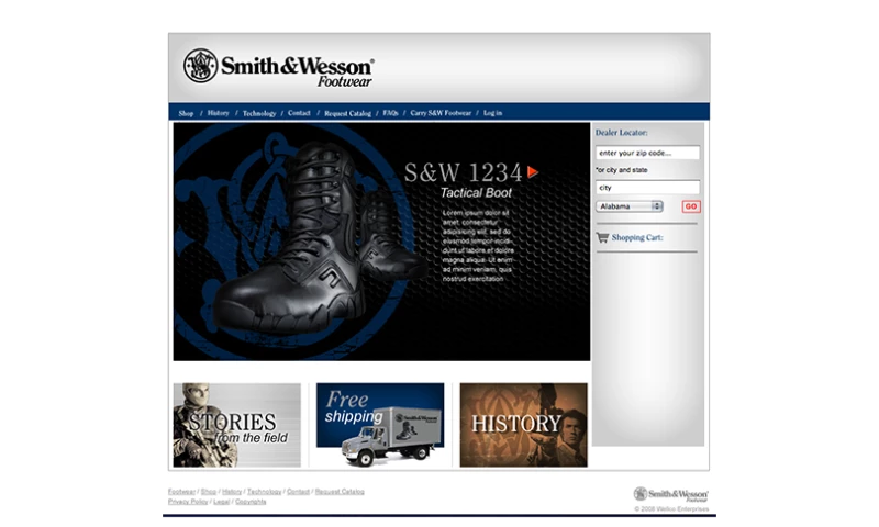 The Portland Company - Website Development for Smith & Wesson