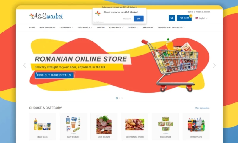 Vevol Media - A&S Market - Online Groceries Shop