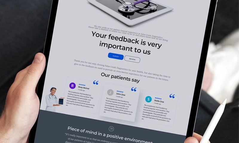 Marketwork Creative Studio - Medical Survey UI