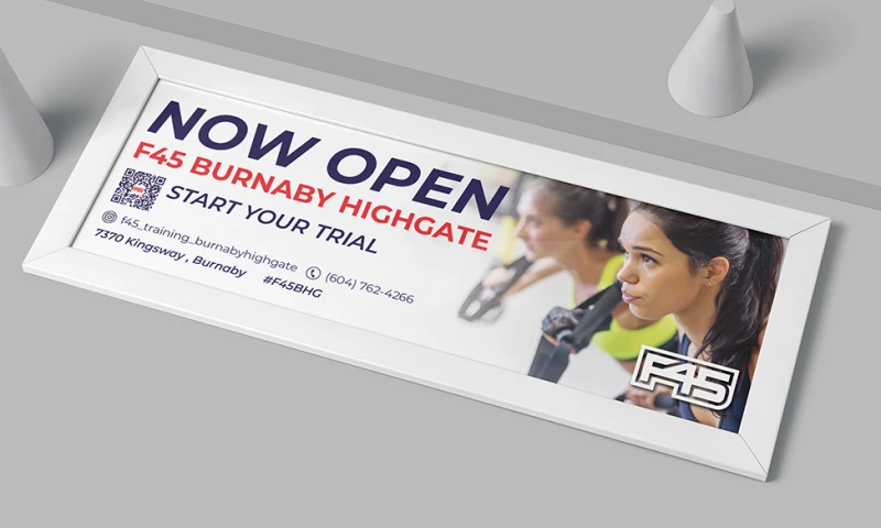 Marketwork Creative Studio - F45 Gym Burnaby Highgate ad campaign