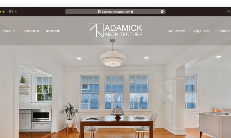 Case Study: A Nod to the Past on Adamick Architecture's Website