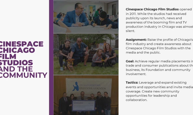 Film Studio Community Relations and PR