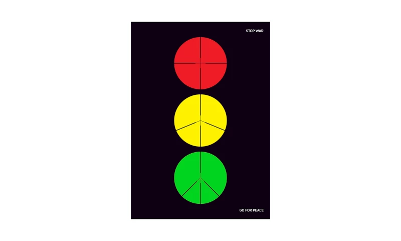 Michal Tadeusz Golanski - Stop war, go for Peace - Social Poster