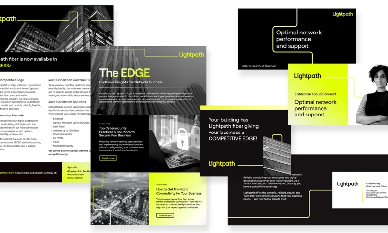 Bloom Media - Lightpath B2B Marketing Materials