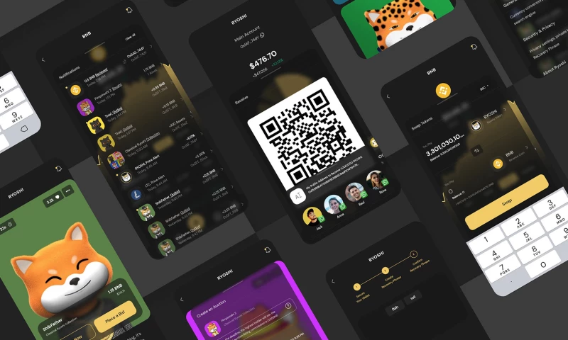 Ryoshi Crypto Wallet - App Design